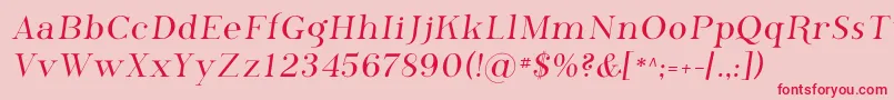 Phosphorus Font – Red Fonts on Pink Background