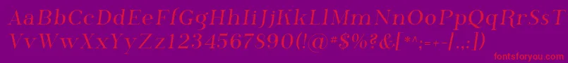 Phosphorus Font – Red Fonts on Purple Background