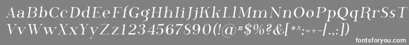 Шрифт Phosphorus – белые шрифты на сером фоне