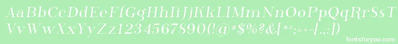 Phosphorus Font – White Fonts on Green Background