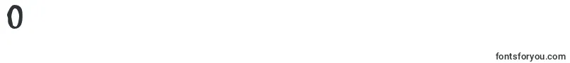 フォントSmeared – フォント 数字 0