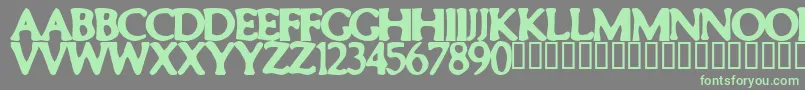Smeared Font – Green Fonts on Gray Background