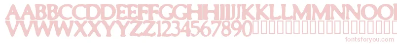 Smeared Font – Pink Fonts on White Background