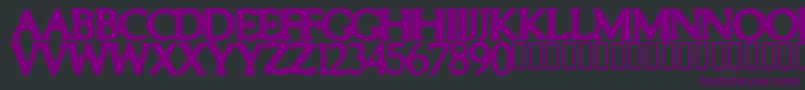 Smeared Font – Purple Fonts on Black Background