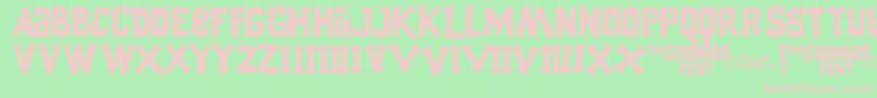 GooniesThe Font – Pink Fonts on Green Background