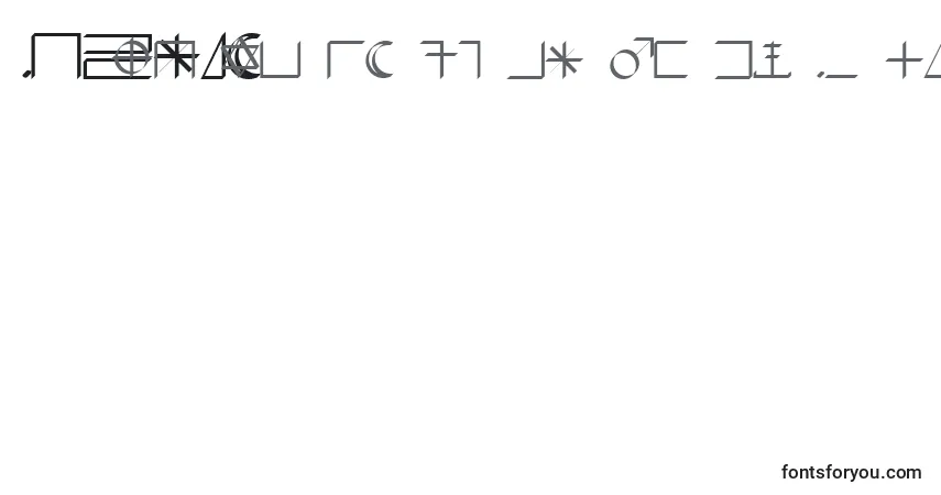 A fonte Havenc – alfabeto, números, caracteres especiais