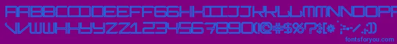 ModernismStoke Font – Blue Fonts on Purple Background