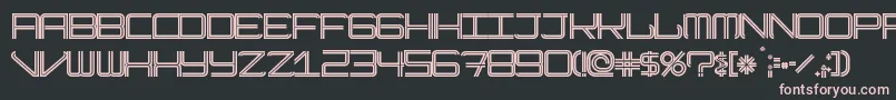 ModernismStoke Font – Pink Fonts on Black Background