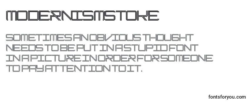 ModernismStoke-fontti