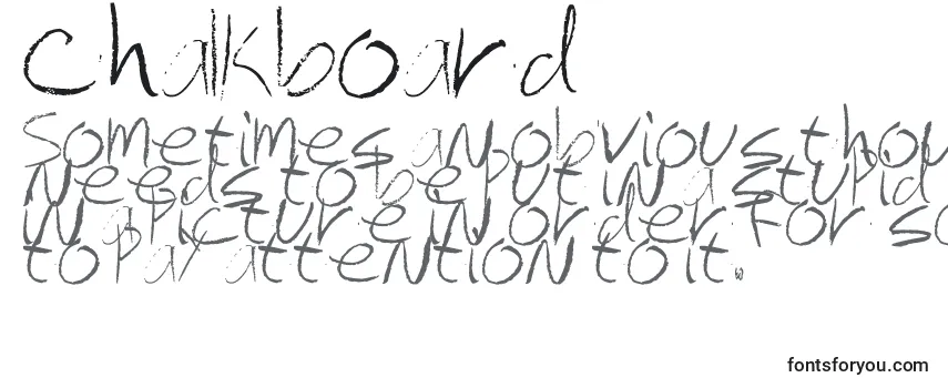 Chalkboard Font
