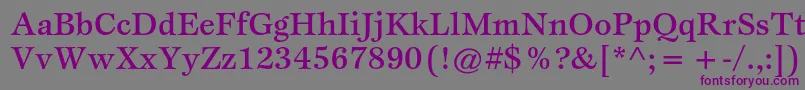 EspritstdMedium Font – Purple Fonts on Gray Background