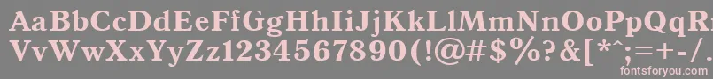 More about Antiqua105b Font Antiqua105b Font – Pink Fonts on Gray Background