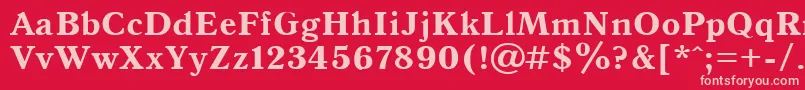Подробнее о шрифте Antiqua105b Шрифт Antiqua105b – розовые шрифты на красном фоне