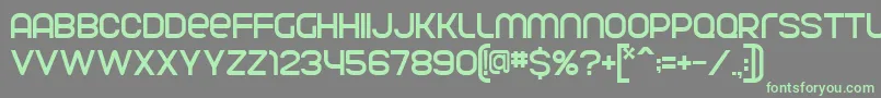 Шрифт ParvoflavinNormal – зелёные шрифты на сером фоне