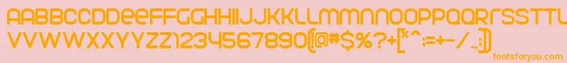 ParvoflavinNormal Font – Orange Fonts on Pink Background