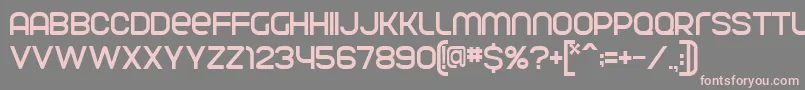 Шрифт ParvoflavinNormal – розовые шрифты на сером фоне