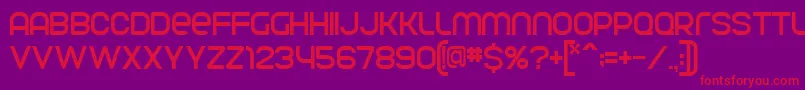 ParvoflavinNormal Font – Red Fonts on Purple Background