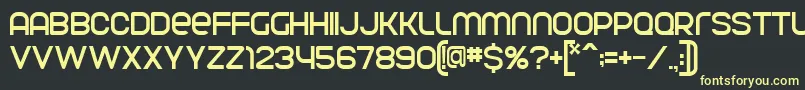 ParvoflavinNormal Font – Yellow Fonts on Black Background