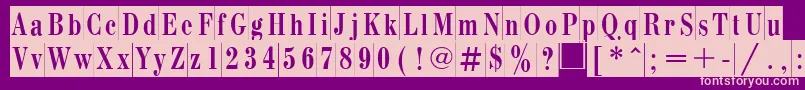 Bodonicameoctt Font – Pink Fonts on Purple Background