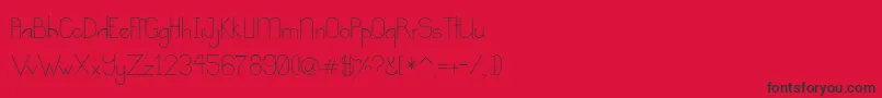 fuente Kindness – Fuentes Negras Sobre Fondo Rojo