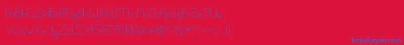 fuente Kindness – Fuentes Azules Sobre Fondo Rojo