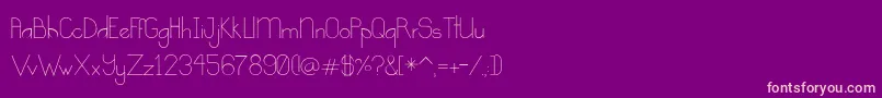 fuente Kindness – Fuentes Rosadas Sobre Fondo Morado
