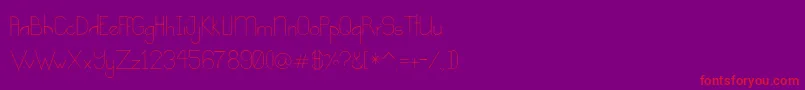 Kindness Font – Red Fonts on Purple Background