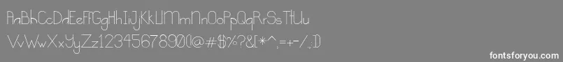 Kindness Font – White Fonts on Gray Background