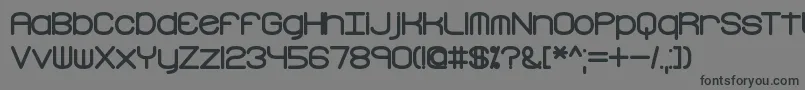 FreakTurbulenceBrk Font – Black Fonts on Gray Background