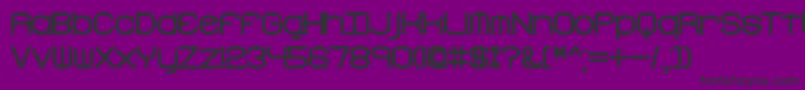 FreakTurbulenceBrk Font – Black Fonts on Purple Background
