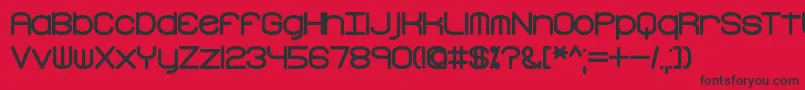 FreakTurbulenceBrk Font – Black Fonts on Red Background