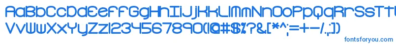 FreakTurbulenceBrk Font – Blue Fonts on White Background