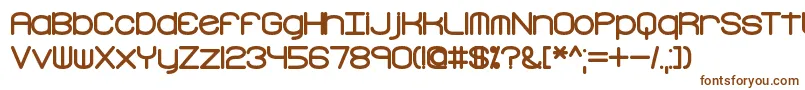 FreakTurbulenceBrk Font – Brown Fonts on White Background