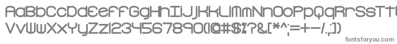 フォントFreakTurbulenceBrk – 白い背景に灰色の文字