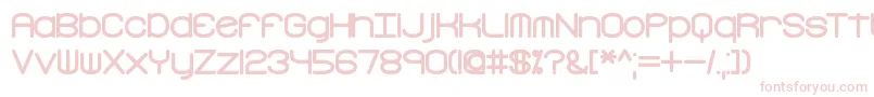 FreakTurbulenceBrk Font – Pink Fonts on White Background