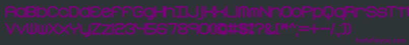 FreakTurbulenceBrk Font – Purple Fonts on Black Background