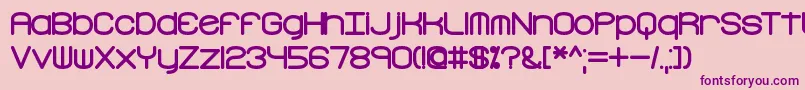 FreakTurbulenceBrk Font – Purple Fonts on Pink Background