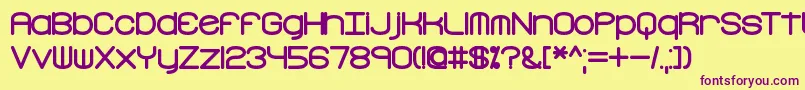 More about FreakTurbulenceBrk Font FreakTurbulenceBrk Font – Purple Fonts on Yellow Background