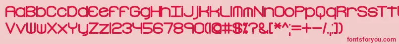 FreakTurbulenceBrk Font – Red Fonts on Pink Background