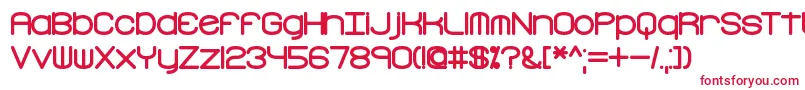 FreakTurbulenceBrk Font – Red Fonts on White Background