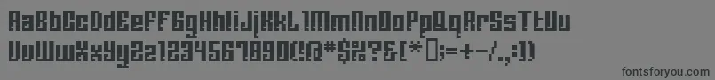 BmCorrodeA13 Font – Black Fonts on Gray Background