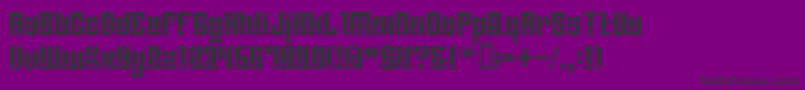 フォントBmCorrodeA13 – 紫の背景に黒い文字