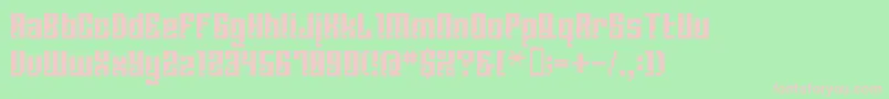 Шрифт BmCorrodeA13 – розовые шрифты на зелёном фоне