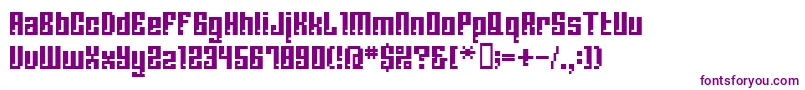 BmCorrodeA13-Schriftart – Violette Schriften auf weißem Hintergrund