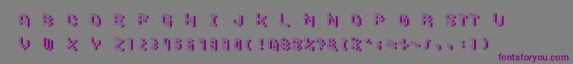 fuente DemoncubicblockfontShade – Fuentes Moradas Sobre Fondo Gris