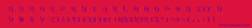 Lisätietoja DemoncubicblockfontShade-fontista DemoncubicblockfontShade-fontti – violetit fontit punaisella taustalla