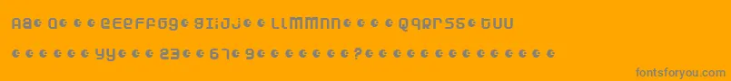 Dunea Font – Gray Fonts on Orange Background