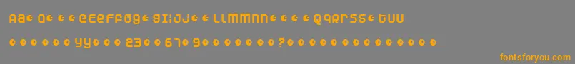 Dunea Font – Orange Fonts on Gray Background