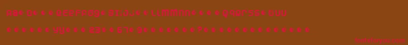Dunea Font – Red Fonts on Brown Background