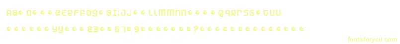 Dunea Font – Yellow Fonts on White Background